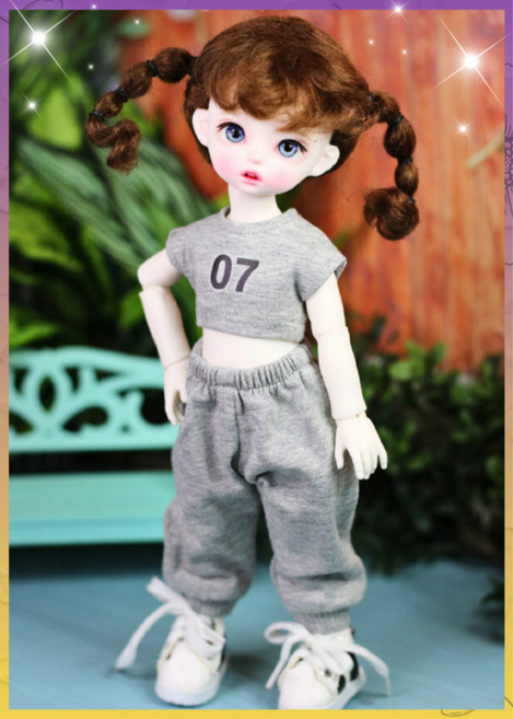 파올라레이나32cm USD26cm 도리스돌30cm ( gray 07 크롭트레이닝 ) bjd 구체관절 인형옷 <완제품>, 1개, 크롭트레이닝 도리스돌 30cm