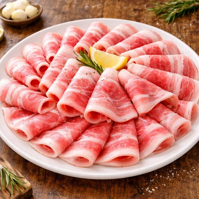 한돈 돼지고기 대패 목살 구이용 불고기 냉동 목심 제육볶음 대패삼겹살, 500g, 1