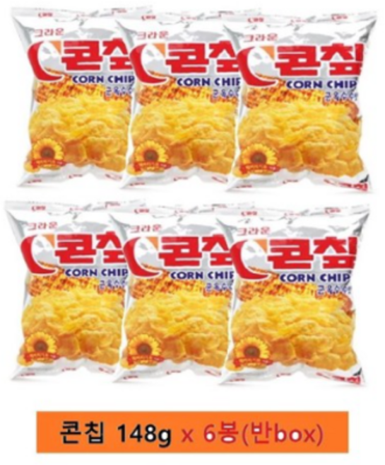 크라운 콘칩 148g x 6개 1BOX