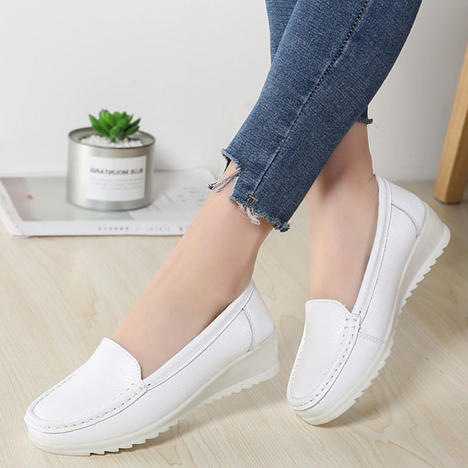 희미몰 미들 힐 컴포트 신발 발이편한 편안한 가벼운 웨지 슬립온 벨벳 펀칭