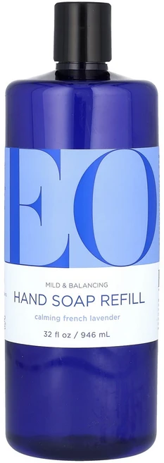 EO 제품 핸드솝 리필 진정 효과가 있는 프렌치 라벤더 향 946ml (32 fl oz) EOP-12029 - 쿠팡
