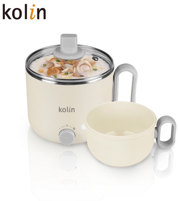 KOLIN 歌林 1.5L 多功能美食料理鍋, 奶油白, KHL-SD2208
