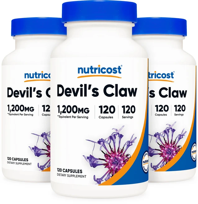 뉴트리코스트 악마의 발톱 데빌스 클로 1200mg 120캡슐, 3개, 120정 - 쿠팡