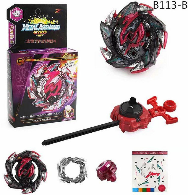 베이블레이드 슈퍼킹 루시퍼 B169 전투 팽이 합금 발사기 포함, 1개, 113, 1cm