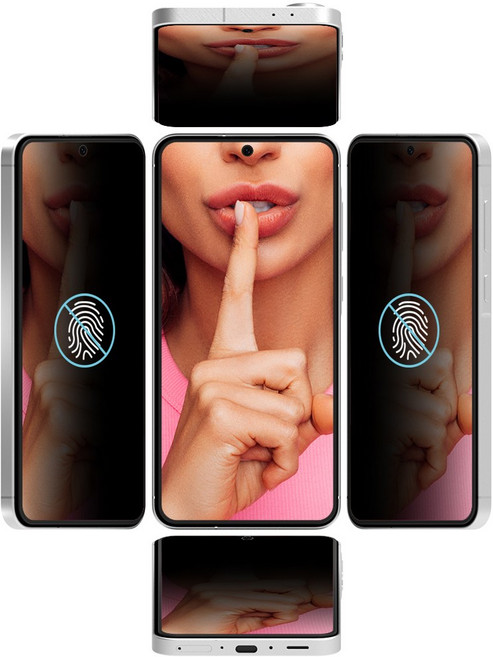 5세컨즈 360도 전방향 사생활보호 지문방지 강화유리, 1개