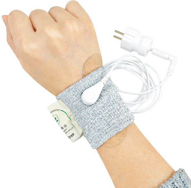 어싱 손목 밴드 아대 실내 접지(수도관 접지 콘센트 가능 접지선), 어싱 손목밴드 세트 기본(콘센트형), 1개