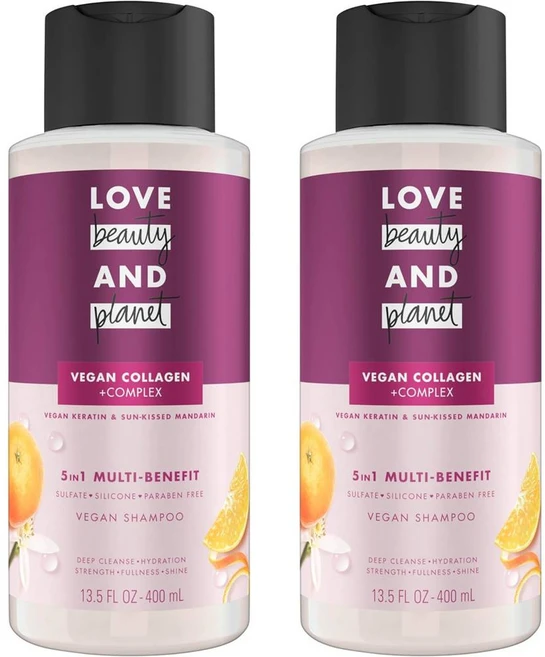 러브 뷰티 앤 플래닛 멀티 샴푸 400 mL 2팩 - 쿠팡