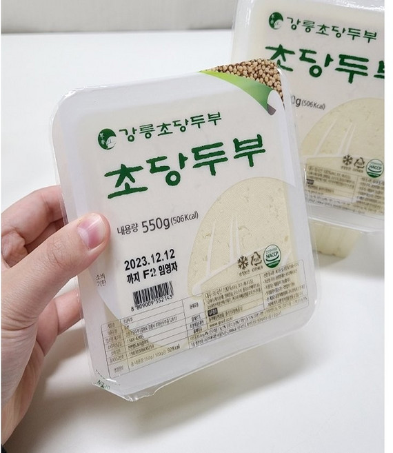 강릉초당두부 초당두부 팩두부 두부550g 두부340g(선택), 1개, 340g