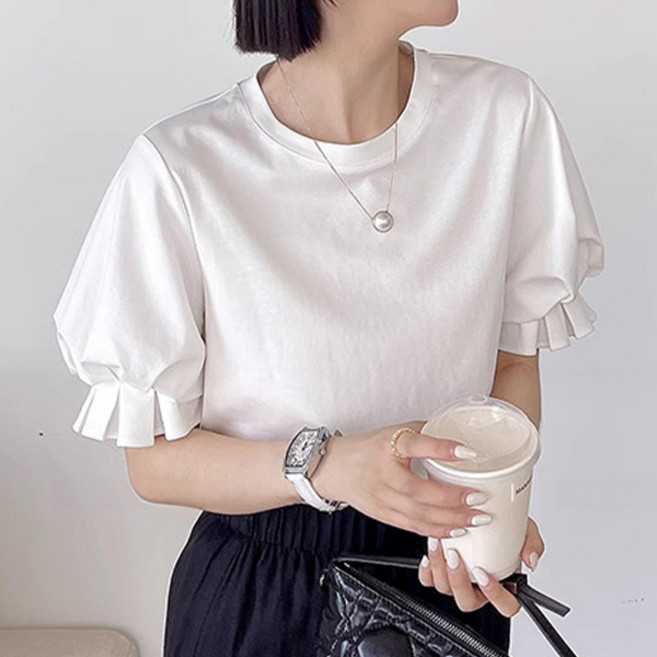 [자체제작] 아테네 퍼프 티셔츠