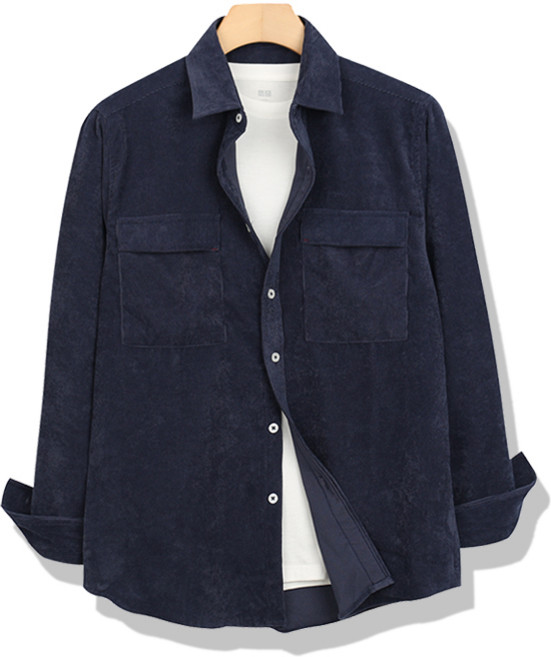 오마보이 남녀공용 UNI 루즈핏 캐주얼 골덴 셔츠 OHDL800808