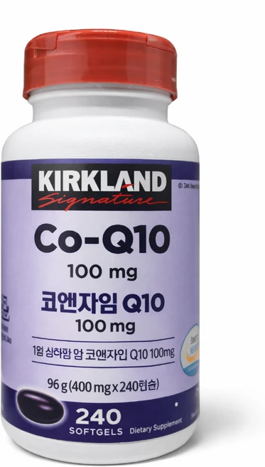 커클랜드 시그니춰 코엔자임 큐텐400mg x 240캡슐, 1개 - 쿠팡