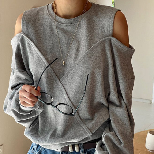 난닝구 아덴즈 사선어깨트임맨투맨