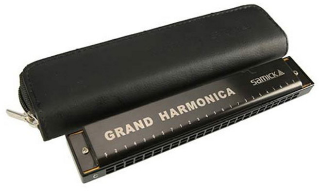 삼익악기 교재용 하모니카 STH-24M, 실버, 1개