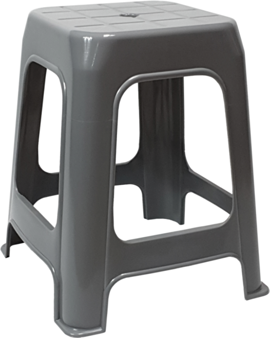 대원리빙 더튼튼한 고하중 플라스틱 의자, 그레이 의자, 1개