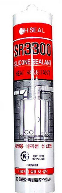 내열 실리콘 튜브형 SR3300 투명 산업용내열실란트, 1개