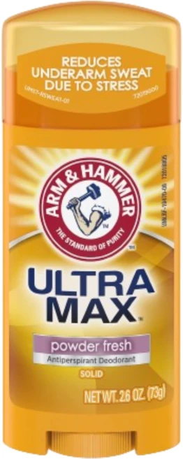 Arm & Hammer UltraMax 고형 발한제 데오드란트 여성용 파우더 프레시 73g, 1개 - 쿠팡