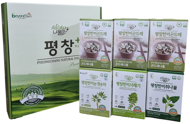 평창플러스 한끼나물 선물세트(박스6종), 1세트