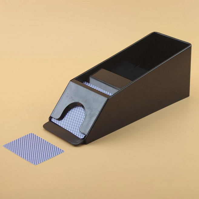 카드 딜러 머신 셔플기계 블랙잭 테이블 섞기 보관케이스 원카트 레드 보관통 홀덤, 4단 블랙 헤어, 1개