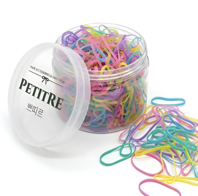 [국내제작] TPU 고탄력 대용량 아동용 컬러 레인보우 색고무줄