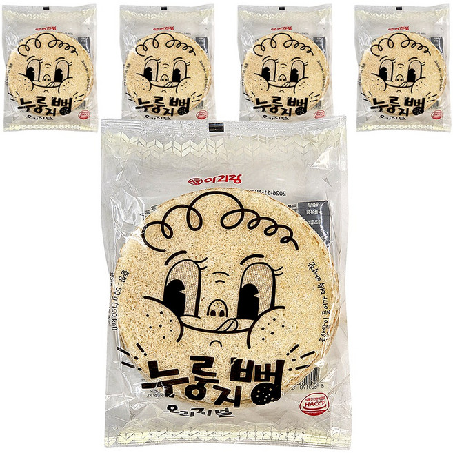 이호 편의점 간식 배달 누룽지 뻥튀기 심심풀이 간식 부모님 간식 어린이 간식, 5개, 50g