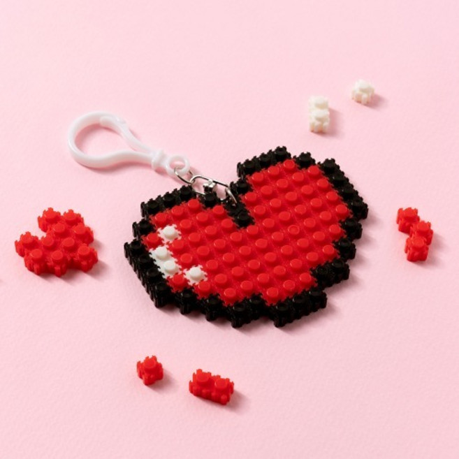 민화샵 디폼블럭 8mm 미니 하트, 1개