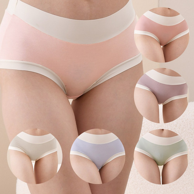 케렌시아앳홈 여성팬티 6종 면Y존 고탄력 여자속옷 50수 언더웨어 세트