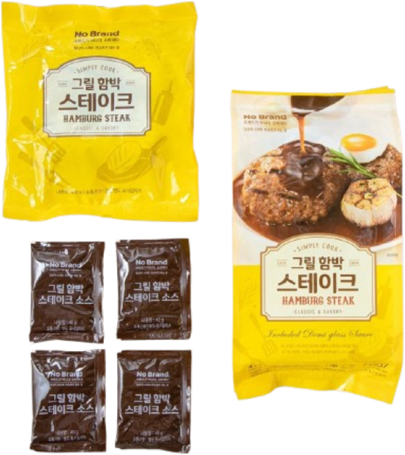 노브랜드 그릴 함박 스테이크 560g 냉동, 2개