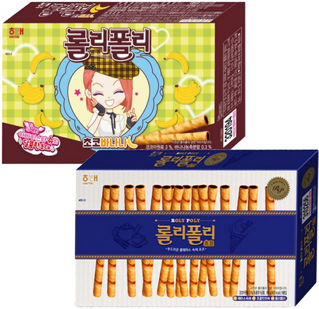 롤리폴리 196g 초코+초코바나나 / (각1 총2), 1세트, 392g