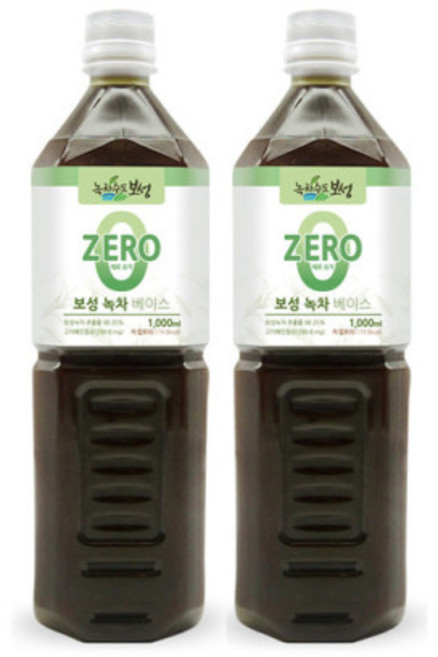 아크바 제로슈가 보성 녹차 베이스 1000ml 2개 그린티, 1개, 2개입, 1L