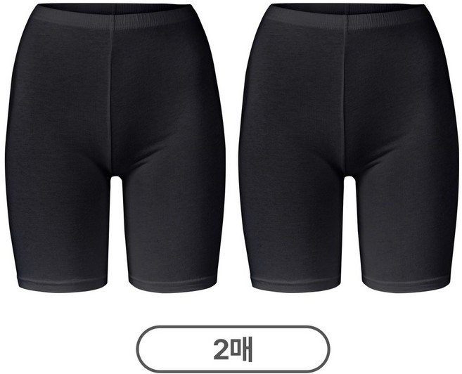 이즈유 국산 여성 면 속바지 5부 2매