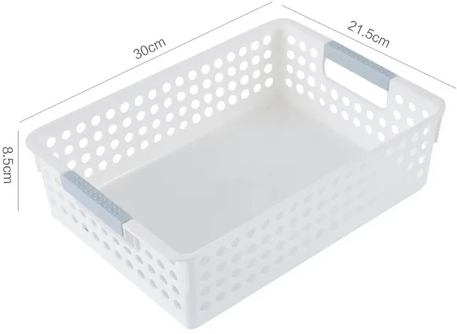 2024 다목적 보관 바구니 대용량 플라스틱 장난감 손잡이가 달린 과일 플래터 가정용품, 01 1pcs