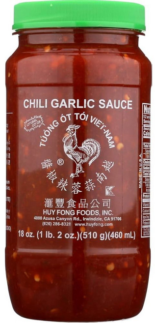 Huy Fong 칠리 마늘 소스 532.3ml(18온스) (3팩), 510g