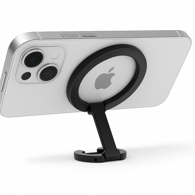 딜러버 맥세이프 양면 자석 스마트톡 거치대, 블랙