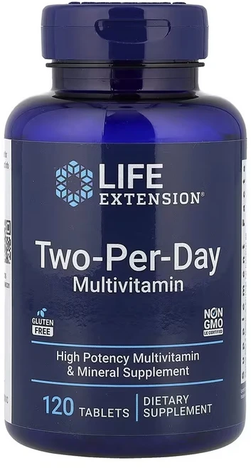 라이프익스텐션 투-퍼-데이 멀티비타민 타블렛, 1개, 120정 - 쿠팡