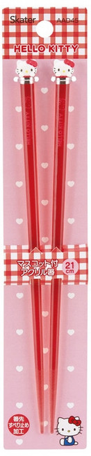 스케이터 피규어 클리어 찹스틱 AAD45, 산리오 레드, 단품, 1개