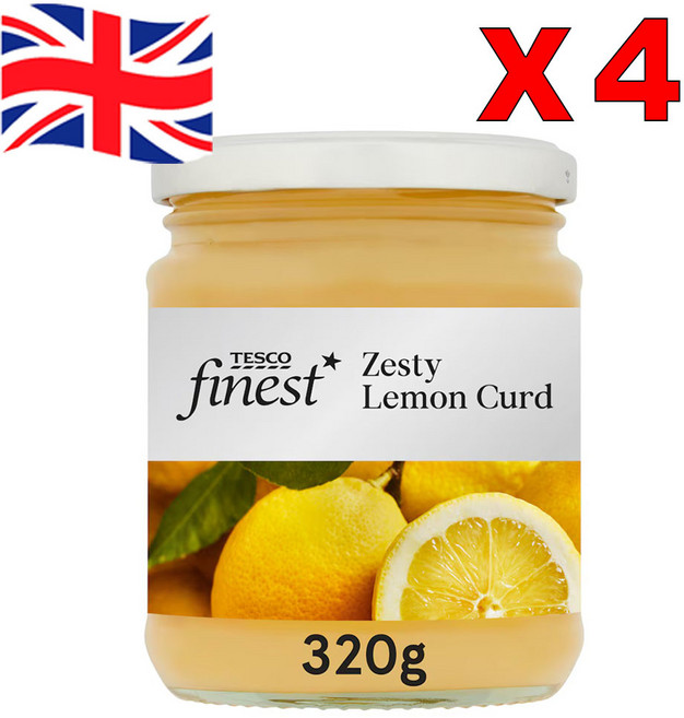 320g 4개 테스코 레몬 커드 Tesco