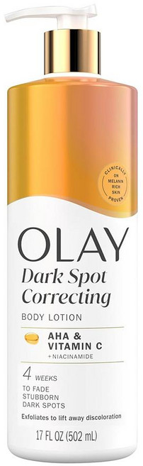 Olay 바디로션 502ml 1팩 다크 스팟 코렉팅 Olay Body Lotion for Women Tone Enhancing with AHA Serum, 1개