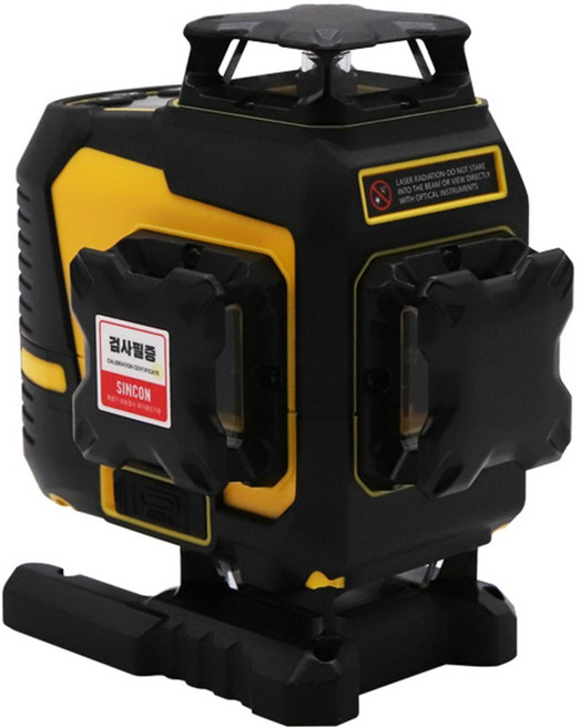 레드 40배밝기 신콘 레이저 레벨기 4D 3단계 밝기조절 LCD P5000R 최신형 추방식, 1개