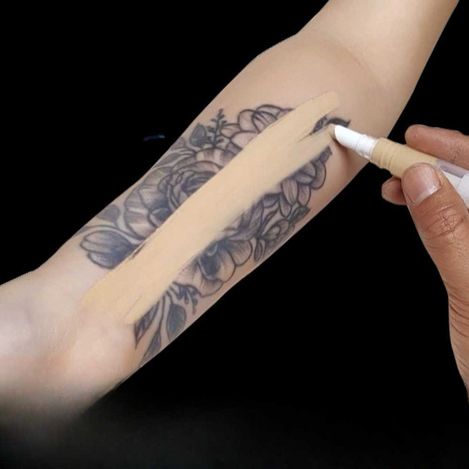 타투커버 컨실러 문신 흉터 점 분장 커버 방송용 메이크업 가리기 크림, 1개, 1. 연한 피부색 1개