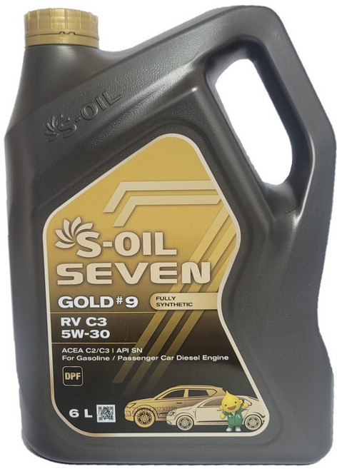 에스오일 세븐골드 9 RV C3 5W30 6L, 1개