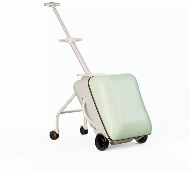 아동용 캐리어 유모차 2in1 접이식 어린이 여행가방 38L 대용량 기내반입 0-6세, 민트