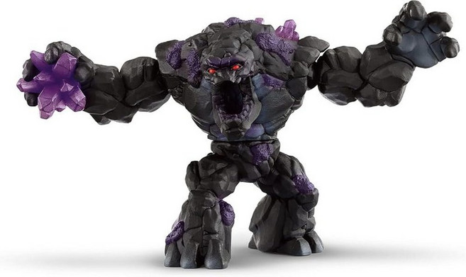 Schleich Eldrador Creatures 움직일 수 있는 팔과 턱이 섀도우 스톤 몬스터 장난감 회전 바디가 22.9cm9인치 자이언트 야수 피규어 남아 여아용 배틀 액, Shadow Stone Monster