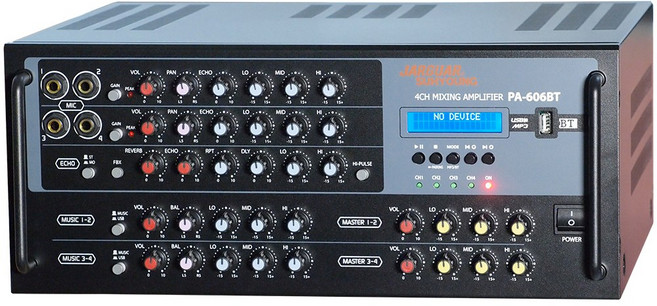 서영엔터테인먼트 국산 노래방앰프 JARGUAR PA-606BT 4체널 800W (MAX1600W) 블루투스/USB/MP3 JGSM