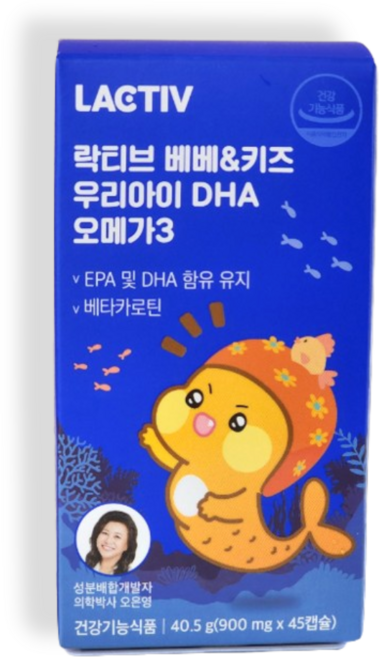 베베&키즈 오메가3 DHA 락티브 우리아이 오메가3 45캡슐, 45정, 3개