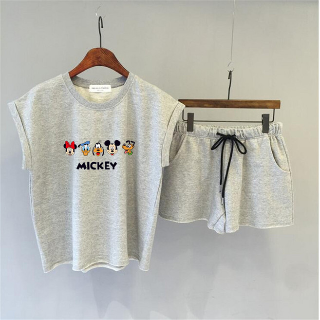 여름 여성트레이닝복세트 / 여성투피스 / 반팔티 + 반바지 / 반팔 티셔츠 / FDI5002 16