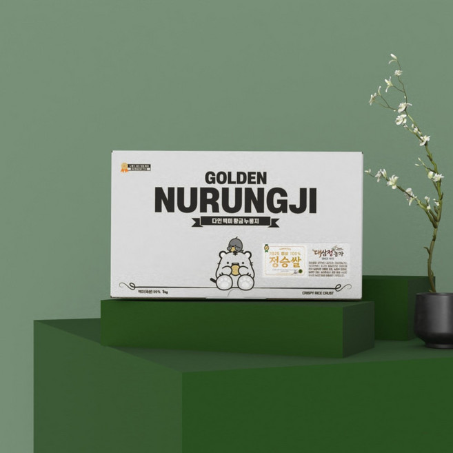 대통령표창 농가 정승쌀 황금누룽지, 1kg, 2개