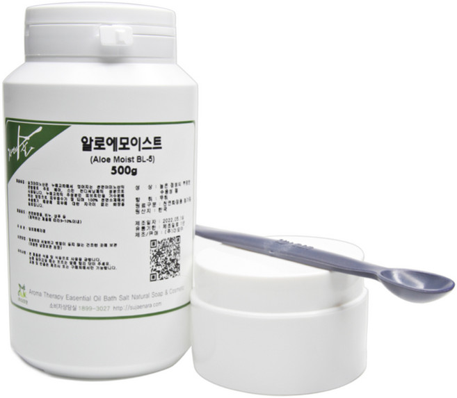 자연의숲 수제나라 알로에모이스트 알로에베라겔 천연화장품 천연비누 원료 재료 식물성 보습 컨디셔닝 피부진정 수분공급, 500g, 1개