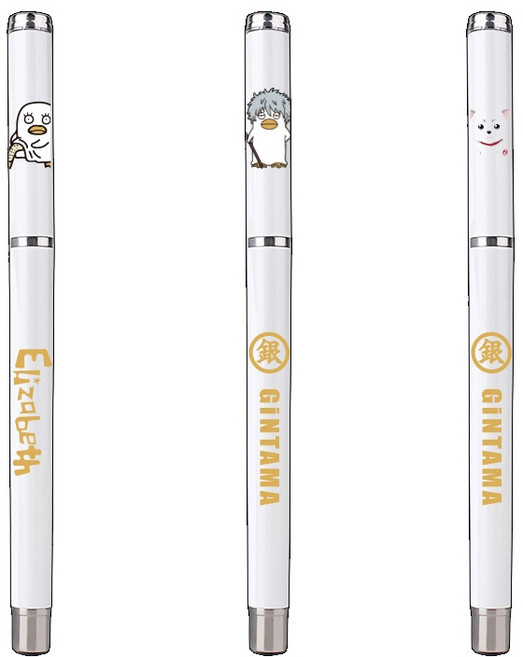 은혼 굿즈 엘리자베스 긴토키 사다하루 블랙 젤펜 3종 세트 필기 0.5mm, 1세트