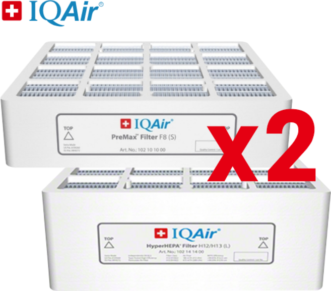 [정품]아이큐에어 필터 프리맥스 하이퍼헤파 (2개세트) 공기청정기 필터 HP100 HP150 HP250, 1세트, 프리맥스/하이퍼헤파필터 세트