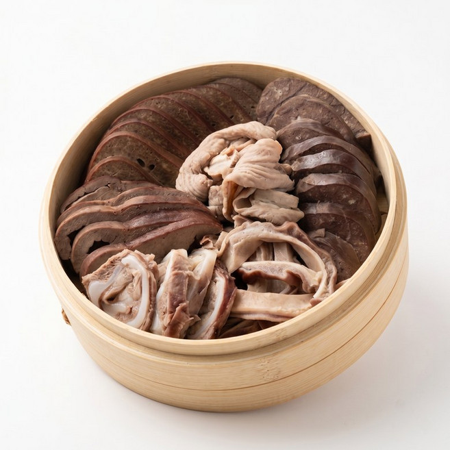 순대내장 1kg 찰순대 오소리감투 허파 염통 간 돼지 내장 모듬 모둠 부속, 1개